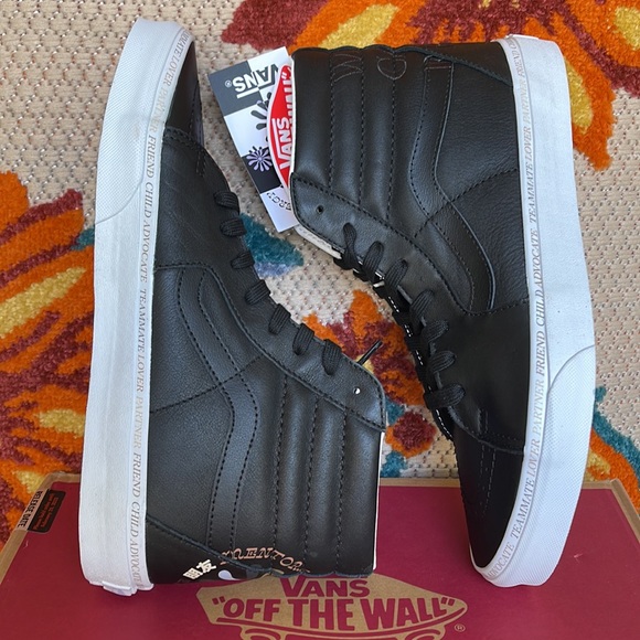 Vans Sk8-Hi Divine Black/True White Men’s sneakers leather - Picture 12 of 16